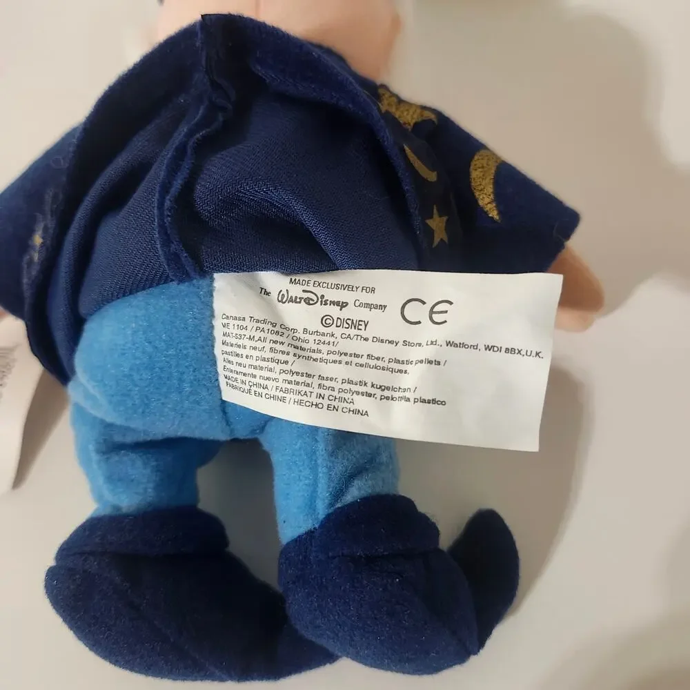 Disney Club Wizard Sorcerer Plush Doll Blue Star Moon Robe NWT 10